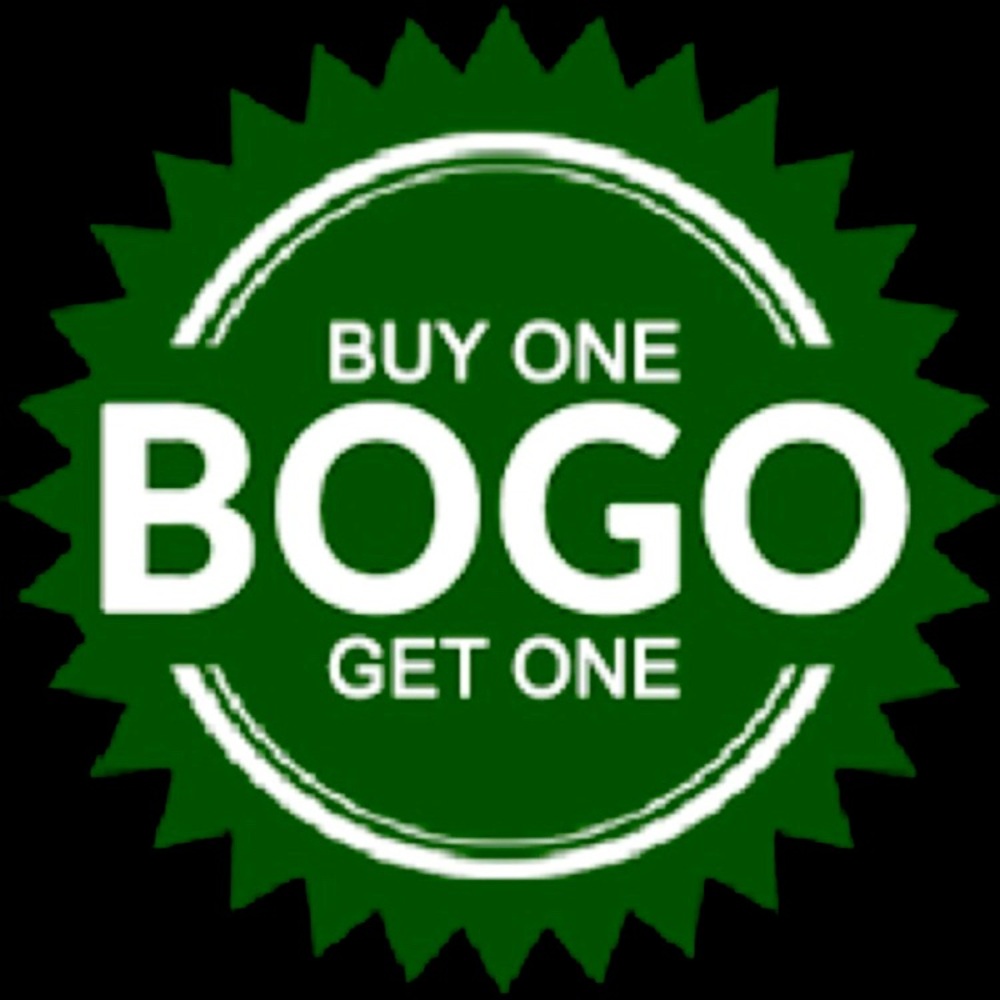Buy an item get an item free. (You pay for the higher price of the two items).